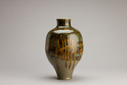 Brother Thomas Bezanson, ‘Vase, celadon with iron yellow’, N/A