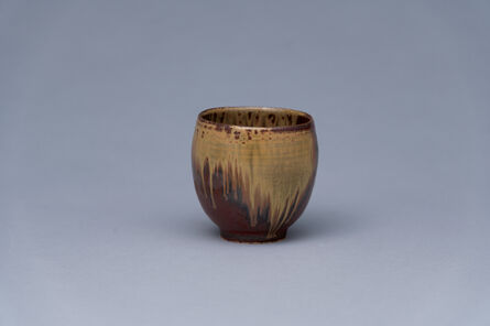 Yoshinori Hagiwara, ‘Tea cup, kaki glaze, kiln transformation’, N/A