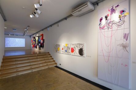Tanya Akhmetgalieva, ‘Flicker III. Exposition view.Textiles, embroidery, threads.’, 2014