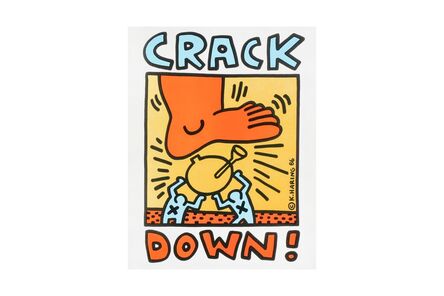 Keith Haring, ‘Crack down’, 1986