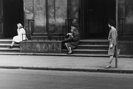 Edward Quinn, ‘Three women waiting at bus stop, Dublin’, 1963