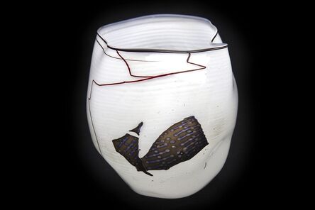 Dale Chihuly, ‘Dale Chihuly  Navajo Blanket Basket 1980 Glass Sculpture Signed Best Offer’, 1980
