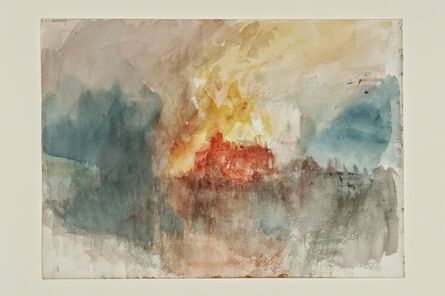 J. M. W. Turner, ‘Fire at the Tower of London Sketchbook [Finberg CCLXXXIII], A Fire at the Tower of London’, 1841