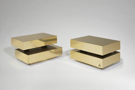 Gabriella Crespi, ‘Pair of "Scultura" coffee tables’, 1970