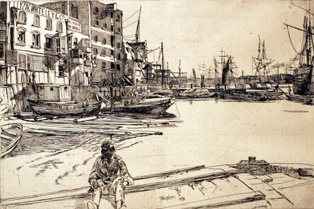 Henry Wolf and James Abbott McNeill Whistler, ‘Eagle Wharf’, 1859