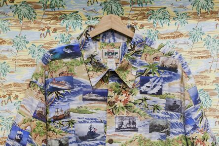 Joiri Minaya, ‘I can wear tropical print now #4 (ships on a deserted island)’, 2018