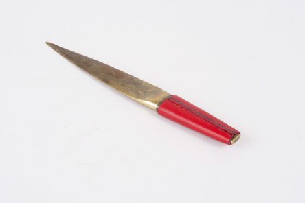 Carl Auböck, ‘Brass and Leather Letter Opener’, 1950