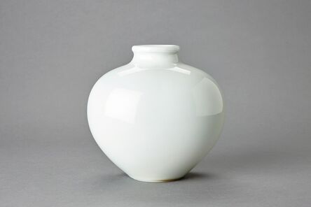 Fance Franck, ‘Oval vase with thick rim, celadon glaze’, N/A