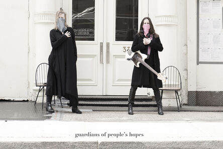 Renate Aller, ‘side walk – Guardians of People’s Hopes’, 2020