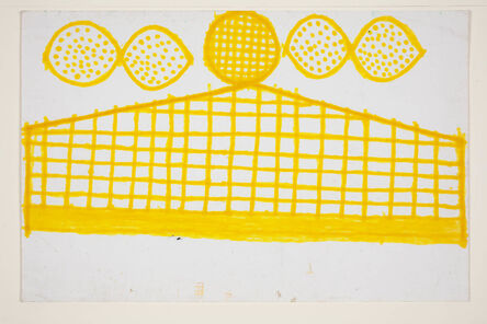 Evelyn Reyes, ‘Fence with unnamed shape (Yellow)’, 2003