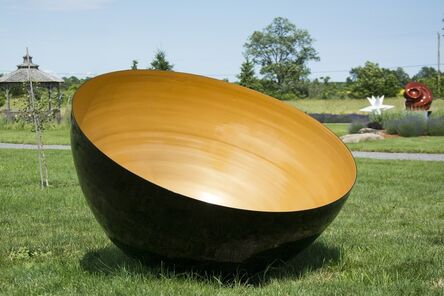 Marlene Hilton Moore, ‘Singing Bowls: Jupiter - painted stainless steel garden sculpture’, 2012