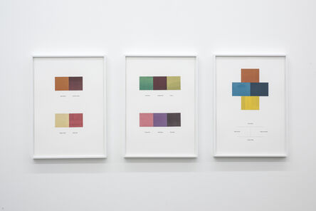 Ignasi Aballí, ‘Translations of a Japanese dictionary of colour combinations (Part II)’, 2018
