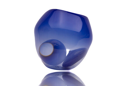 Dale Chihuly, ‘Dale Chihuly Original Signed Paris Blue Basket Contemporary Hand Blown Glass Art’, 2001