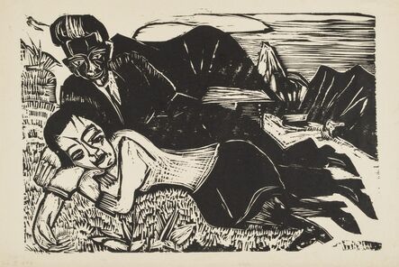 Ernst Ludwig Kirchner, ‘Couple (Lovers)’, 1921
