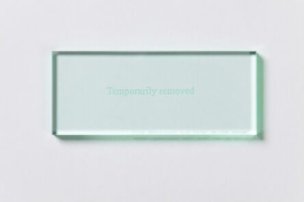 Anna Blessmann and Peter Saville, ‘Temporarily Removed’, 2008