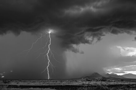 Mitch Dobrowner, ‘Lightning and Homestead’, 2017