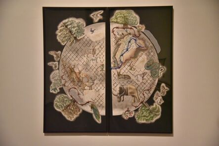 Reena Saini Kallat, ‘Earth Citizens (diptych), 2017-18’, 2017-2018