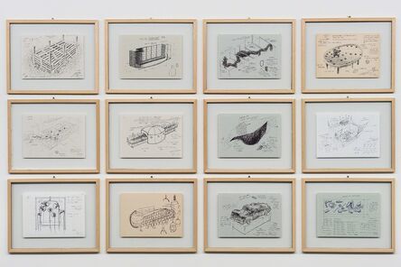 Chen Zhen, ‘24 Framed Drawings (Detail)’, 1990-2000