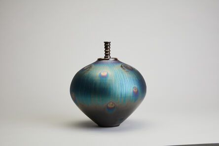 Hideaki Miyamura, ‘Jar, peacock glaze’, 2021