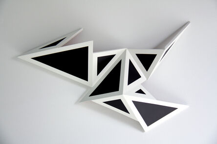 Alexis Hayère, ‘Peinture triangulée NB 1’, 2020