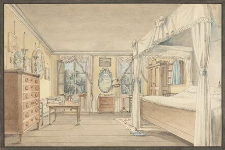 ‘Interior of a Bedroom’, ca. 1810