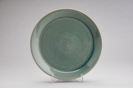 Yoshinori Hagiwara, ‘Large dinnerware plate, celadon glaze’, N/A