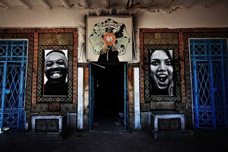 JR, ‘INSIDE OUT - Tunisia, Front of the Police Station of La Goulette’, 2011