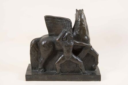 William Zorach, ‘Man and Horse - Winged, 2/6’, 1941