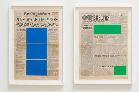 Marine Hugonnier, ‘Art For Modern Architecture (New York Times – Moon Landing – 21/07/69 & Izvestiya – Moon Landing – 21/07/69)’, 2018
