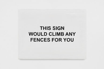 Laure Prouvost, ‘THIS SIGN WOULD CLIMB ANY FENCES FOR YOU’, 2020