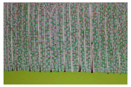 Benjamin Butler, ‘Twenty-One Trees (Green, Violet, Pink)’, 2006