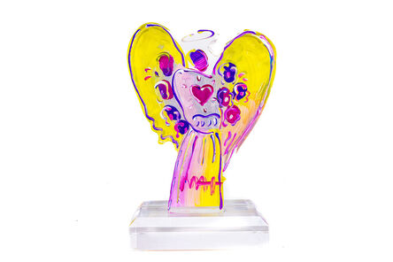 Peter Max, ‘Peter Max Yellow Angel with Heart Acrylic Sculpture 2017 13” Version’, 2017