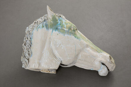 Isa Melsheimer, ‘Horse’s Head from the chariot of the moon goddess Selene II’, 2021