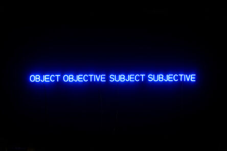 Joseph Kosuth, ‘'Object and Subject' [Cobalt Blue]’, 1966