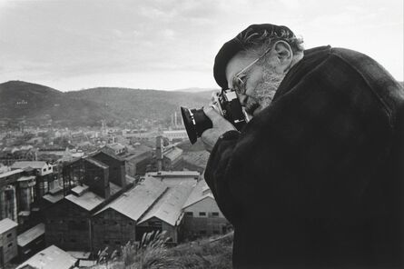 Takeshi Ishikawa, ‘Eugene Smith photographing the Chisso factory in Minamata from the hill behind the factory’, 1971