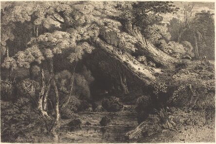 Paul Huet, ‘Saint-Pierre Stream near Pierrefond (Ruisseaude Saint-Pierre, pres Pierrefond)’, 1842
