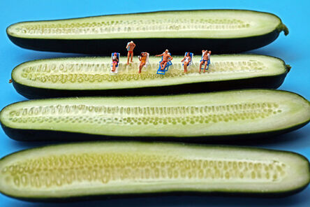 Christopher Boffoli, ‘Cucumber Sunbathers’, 2011