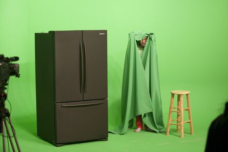 Mark Leckey, ‘Performance view of GreenScreenRefrigeratorAction’, 2010