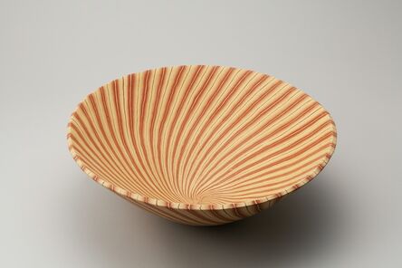 Ito Sekisui V, ‘Mumyōi Neriage; Large Bowl with Line Patterns ’, 2016