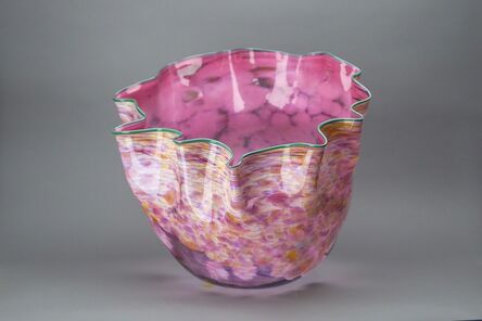 Dale Chihuly, ‘Large Hand Blown Glass Sculpture Macchia Basket Signed, Dated’, 1984