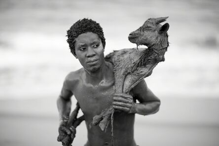 Mário Macilau, ‘Boy with goat’, 2018