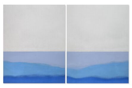 Susan Vecsey, ‘Untitled (Blue Diptych)’, 2014