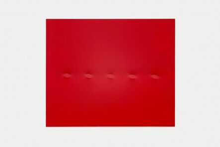 Turi Simeti, ‘Cinque ovali rossi’, 2015
