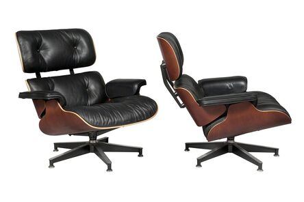 Charles Eames, ‘Pair of Charles and Ray Eames Mahogany 670 Lounge Chairs, For Herman Miller’