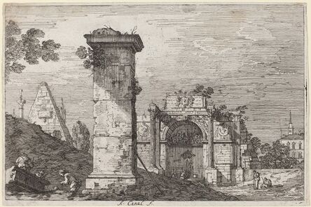 Canaletto, ‘Landscape with Ruined Monuments’, ca. 1735/1746