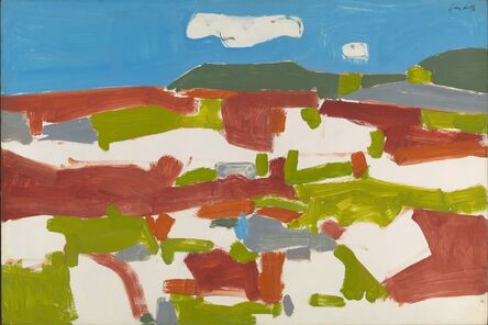 Alex Katz, ‘Blueberry Field’, 1955