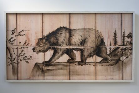 Joseph Rossano, ‘Black Bear Engraving Painting’, 2018