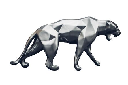 Richard Orlinski, ‘Wild Panther - silver matte’, 2023