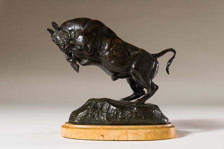 Antoine-Louis Barye, ‘Taureau Cabre (A Rearing Bull)’, 1795-1875