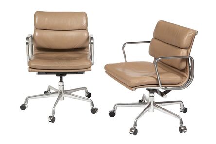 Charles Eames, ‘Set of Nine Charles and Ray Eames Leather Upholstered Soft Pad Group Management Chairs, Together with a Charles and Ray Eames Leather Upholstered Soft Pad Group Executive Chair.’
